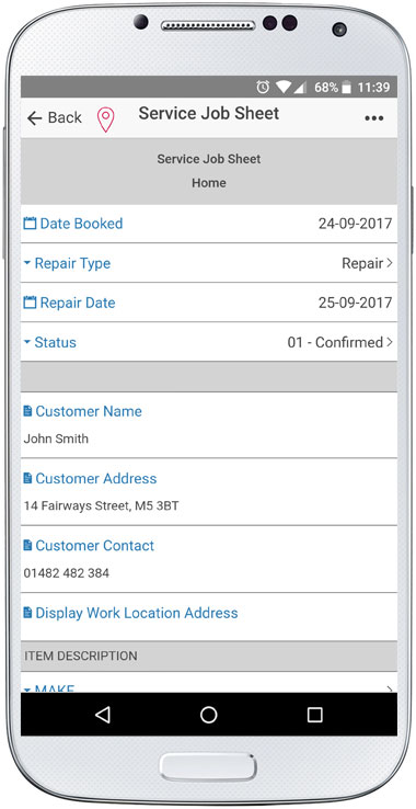 Mobile Service Provider Work Management