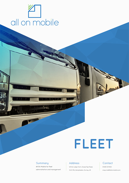All On Mobile for fleet administration and management